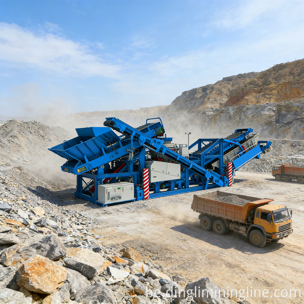 Tracked Portable Jaw Cone Crusher Screen
